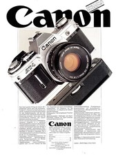 3w23486/ Reklame von 1977 &ndash; Fotoapparat CANON AT-1