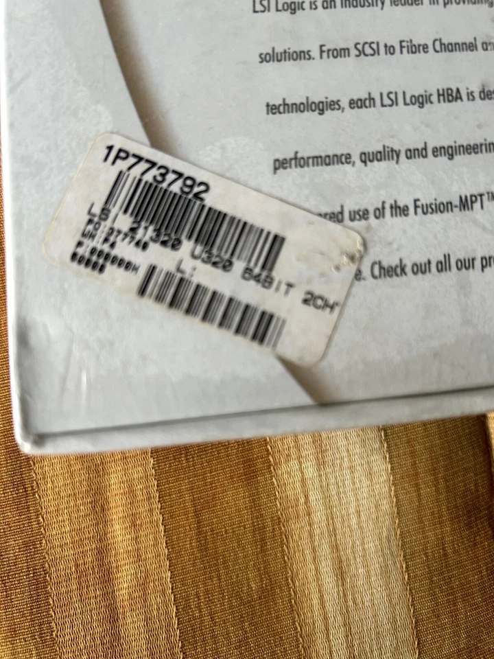 LSI Logic LSI21320 PCI-x Host Bus Adapter Ultra320 SCSI Dual Ch NEW SEALED BOX - Image 4 of 4