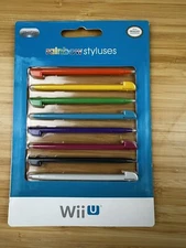 OEM Nintendo Wii U Rainbow Styluses Set of 8 Brand New Factory Sealed Pack