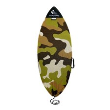 Tidal Wake TAG-IT Pointed Nose Surf & Wake Board Sock w/ Handle Green Camo 22529