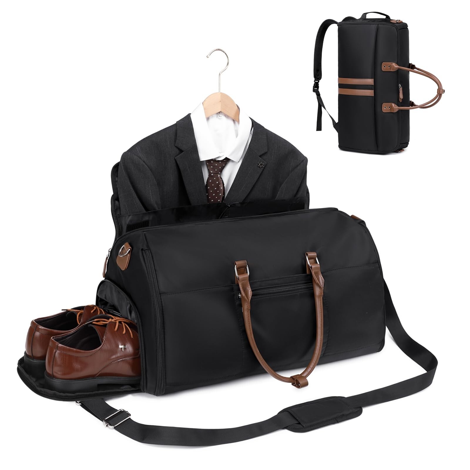 Convertible Travel Garment Duffle Carry-On Bag for Men & Women