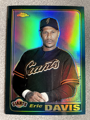 2001 Topps Traded & Rookies Chrome Eric Davis Retrofractor Card #T13 ...