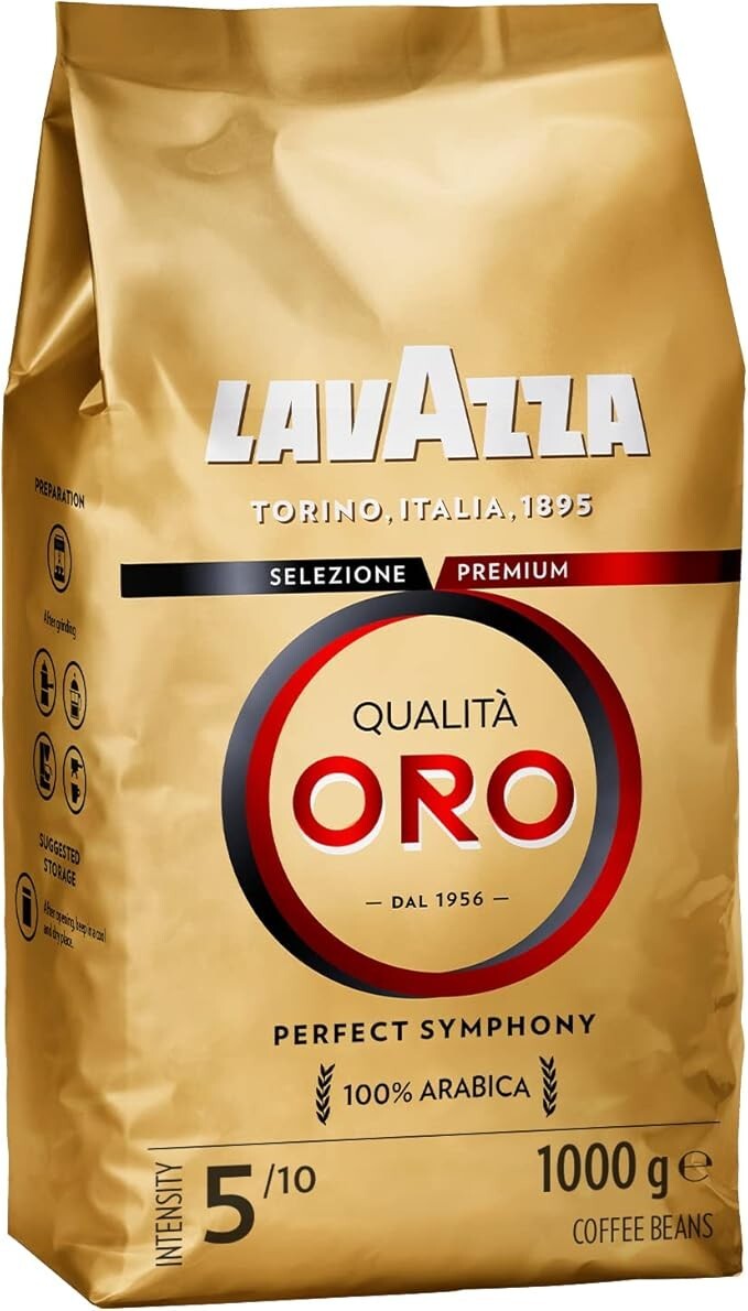 Lavazza Qualita Oro Whole Bean Coffee, Medium Roast 2.2 lbs bag 5/10