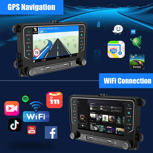 Autorradio 7" Android 14 64G Carplay RDS GPS para VW GOLF 5 6 PASSAT Polo Caddy - Imagen 9 de 19
