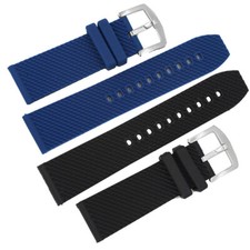 24mm Rubber Diver Watch Band Replacement Strap For -Breitling