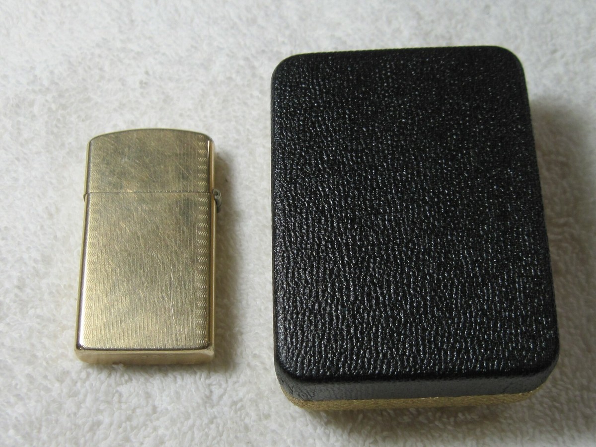 HLH OLD VTG 10K KARAT GOLD FILLED 1956 ZIPPO LIGHTER SLIM HLH OLD VTG 10K KARAT GOLD FILLED 1956 ZIPPO LIGHTER SLIM