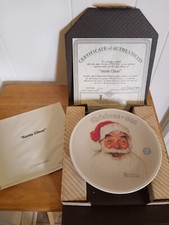 Santa Claus 1988 Plate #17915E Norman Rockwell Limited Edition