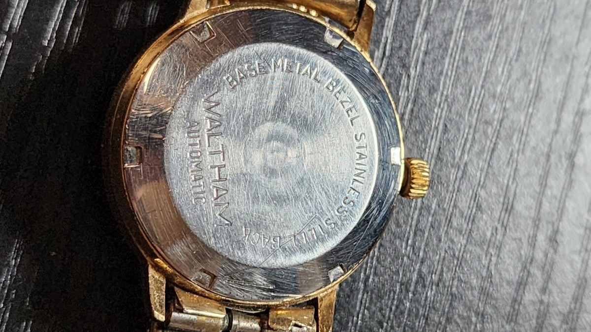 Vtg Waltham Incabloc 25 Jewels Selfwinding Mechanical Watch Day