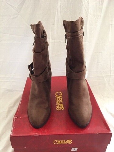 Women's NIB Carlos by Carlos Santana Paisley Pointed-Toe Mid-Calf Boots Size 10M - Picture 2 of 5