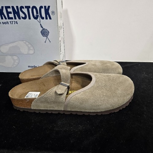 NEW! Birkenstock Suede Leather ASCOT Shoes Color: Taupe; Size: EU42 / L11 / M9 - Picture 9 of 11