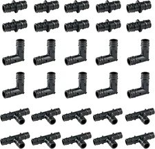 3/4" Poly PEX a Expansion Fitting,30 Pack PPSU PEX F1960 Combo Fittings with Tee