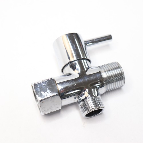 Brondell Toilet Valve Brass G7/8 Female x G15/16 Male x G1/2 Male T Adapter - Picture 4 of 5