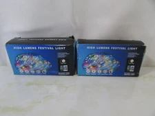 High Lumens USB LED Festival Light 15ft RGBIC APP SMART W/ REMOTE 2pk