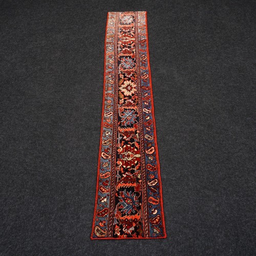 Oriental Rug Bidjar 213 X 37 CM Bijar Persian Carpet Runner Hand Knotted Runner