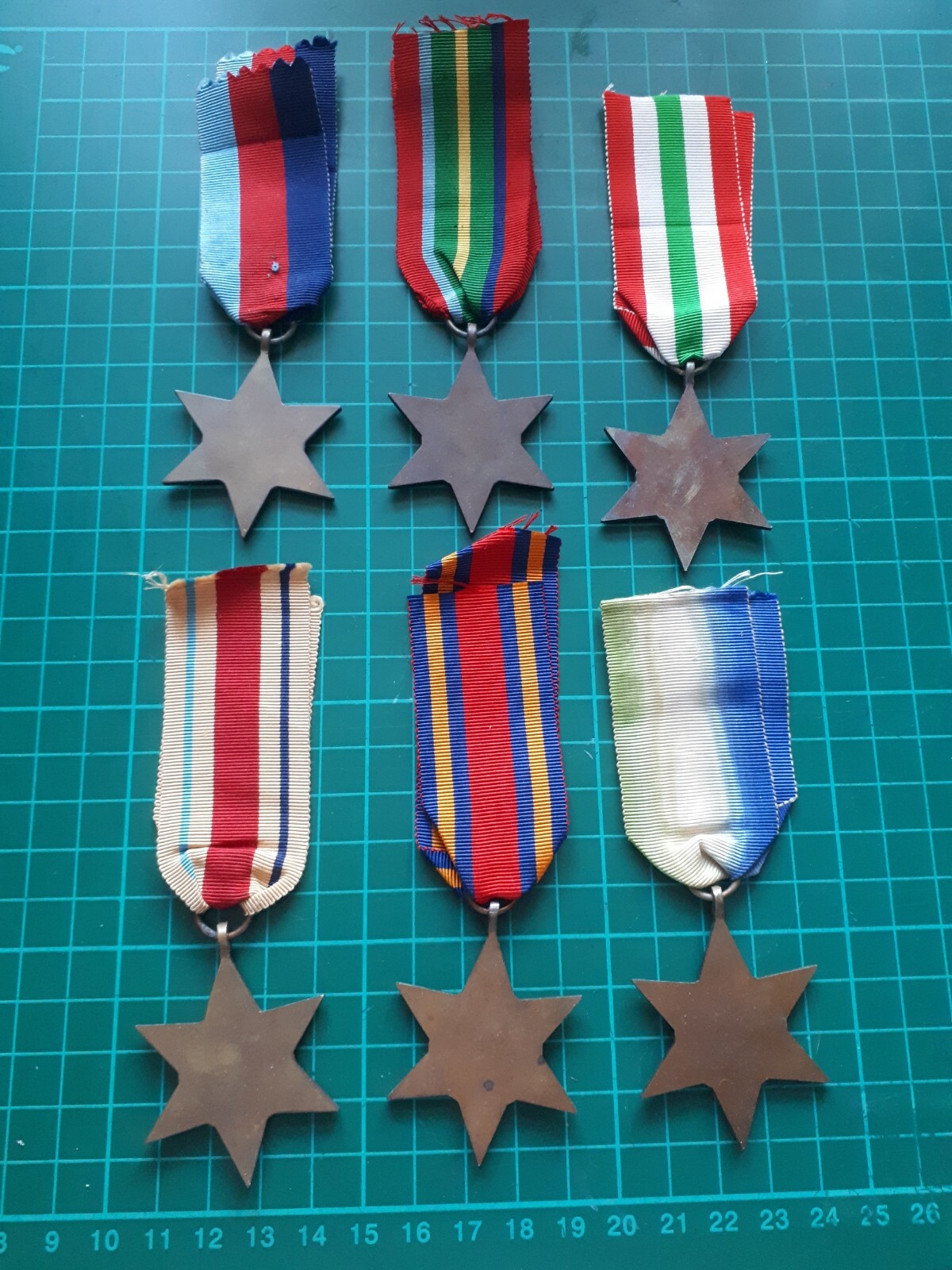 Six World War Two Campaign Star medals & British War Medal WWII eBay