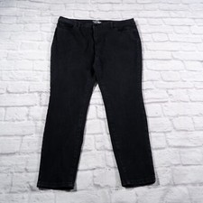 Time and Tru High Rise Skinny Black Denim Womens Jeans Sz 18