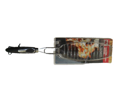 Range Master Fish Barbeque Grill Basket Chrome-plated metal New