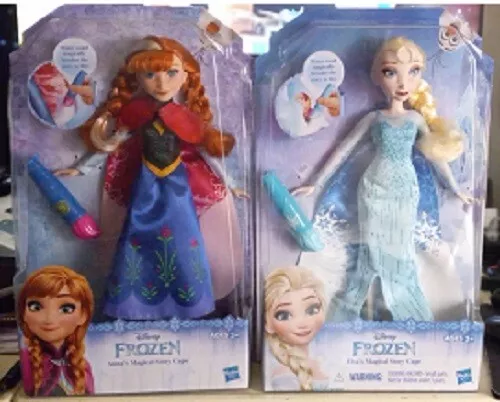 Disney Princess Frozen Elsa's Magical Story Cape Doll : Toys & Games