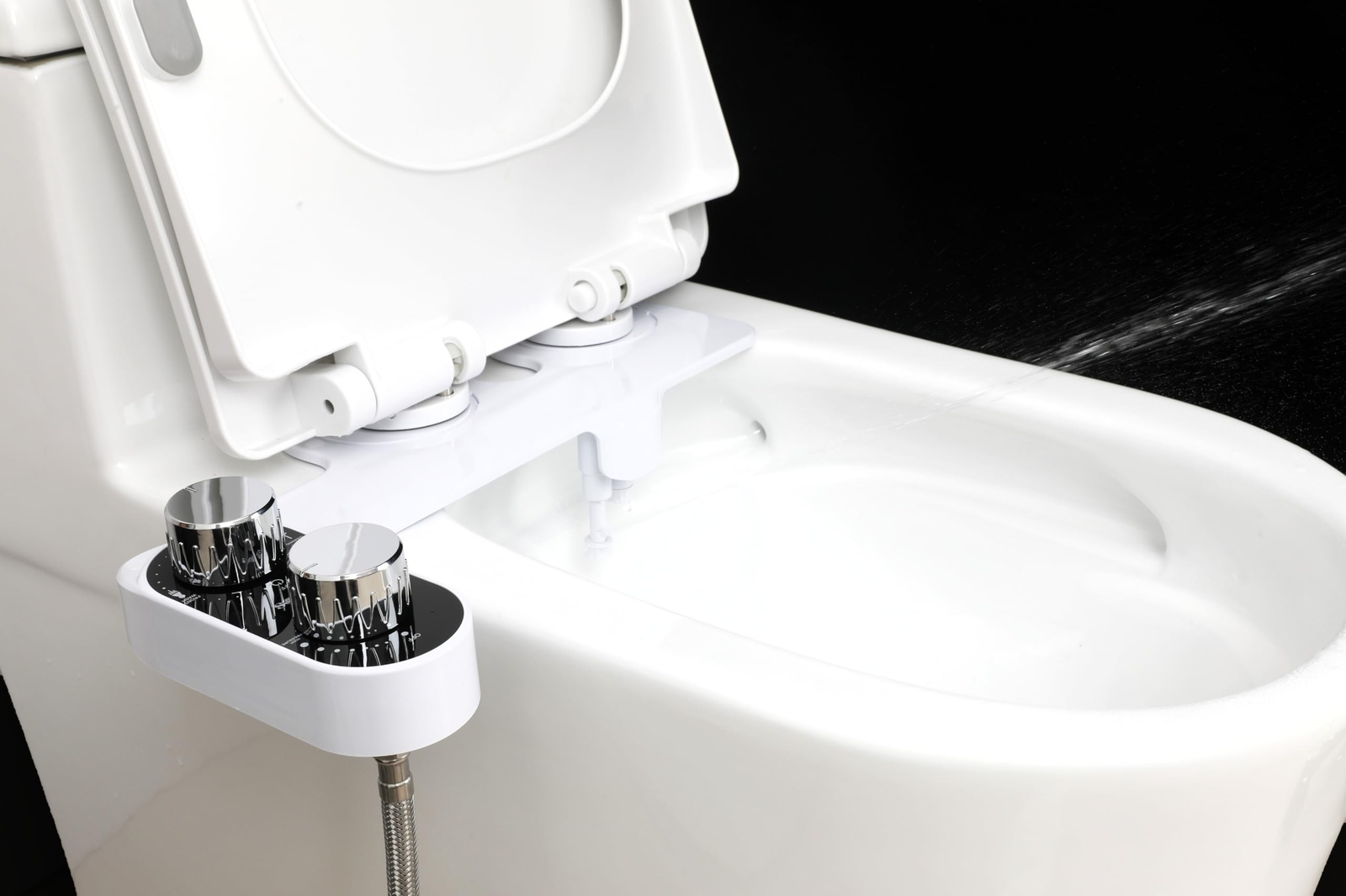 Bidet Attachment for Toilet Seat, Non Electric Self-Cleaning Dual Nozzle Bide...