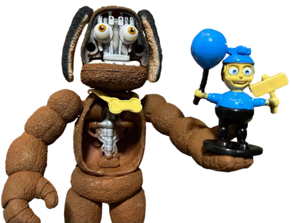 mexican ANIMATRONIC SPARKY THE DOG BALLOON BOY figu8