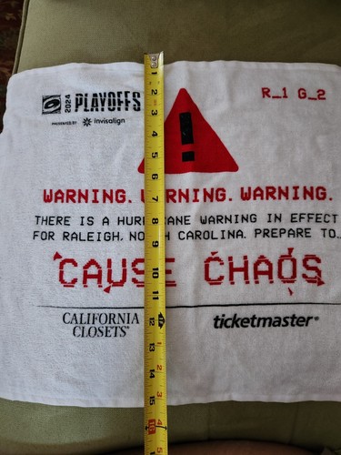 Hurricane RALLY Towel 2024 Round 1 Game 2 - Picture 2 of 3