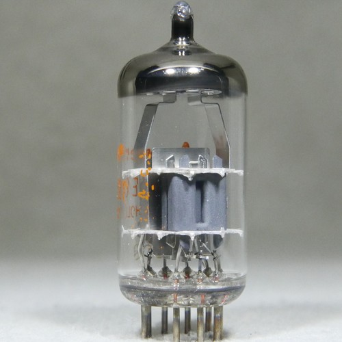 Amperex ECC88/6DJ8 A-Rahmen Dimpled Disc Getter Heerlen Holland sehr stark 1975 - Bild 5 von 15