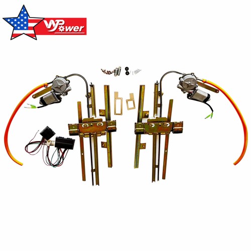 Pair Universal Electric Power Window Installation Kit For Hotrod Street