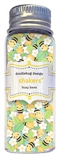 Doodlebug Shakers Filler Cards Crafts Busy Bees Bumble Faces Flowers Leaves