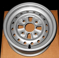 HONDA TRX250 RECON 250, 11" STOCK OEM STEEL FRONT WHEEL, SILVER RIM 1997-2024