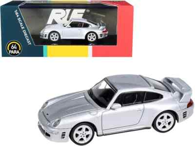 RUF CTR2 SILVER METALLIC 1/64 DIECAST MODEL CAR BY PARAGON PA-55371