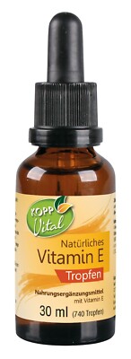KOPP Vital  Natürliches Vitamin E Tropfen 30 ml 740 Tropfen MCT-Öl Vegan