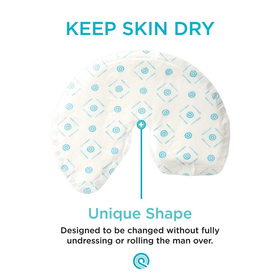 QuickChange Men's Incontinence Wrap | Maximum Absorbency | One-Size | 50 Count - Image 3 of 4