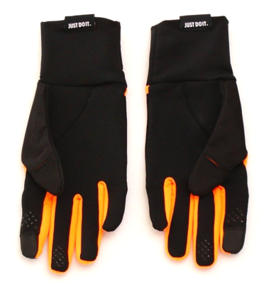 Nike Women's S Black Orange StormFit 2.0 Run Gloves Running