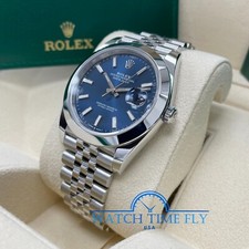 Rolex 126300 Datejust 41mm Blue Index Dial Jubilee Bracelet Stainless Steel 11