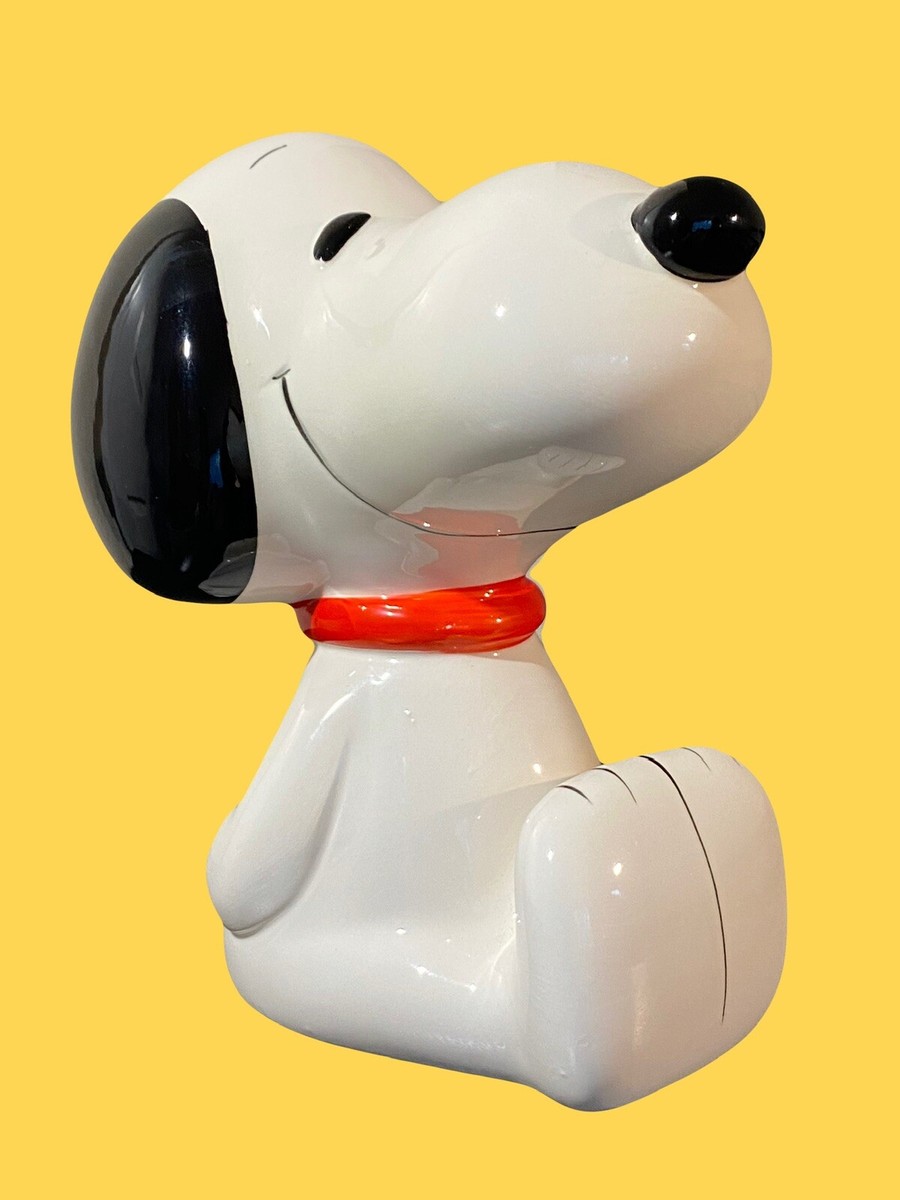 Vintage Snoopy Character Bank 6” High - Rare Peanuts Mint Ceramic