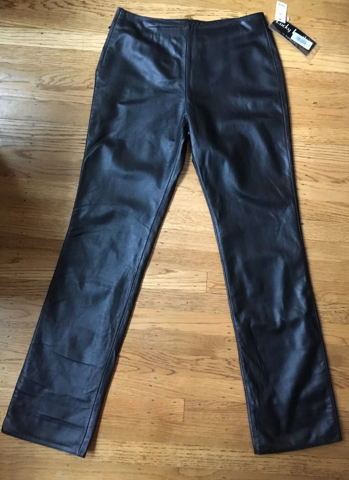 Lucky Leather brand Women's Black Leather Dress Pants, Size 10 | eBay