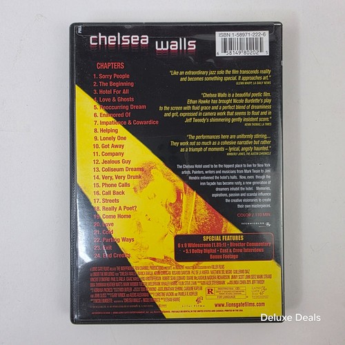 Chelsea Walls (DVD, 2000) Rosario Dawson, Rare * Like New * - Picture 2 of 2