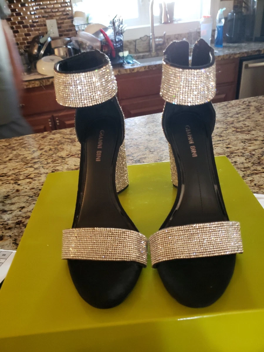 Gianni bini rhinestone heels hotsell