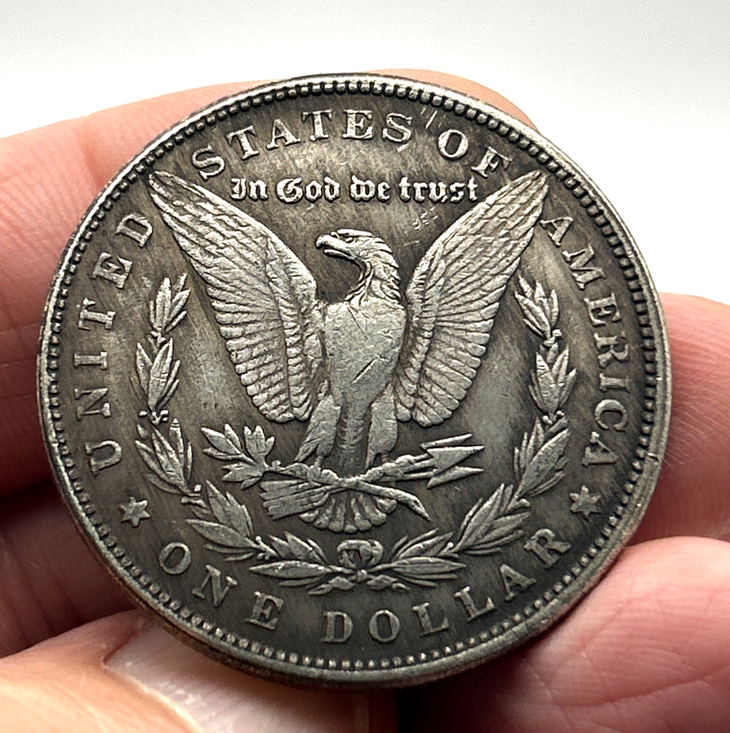 Biker Skull - Piston & Chain Good Luck Heads Tails Challenge Coin