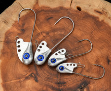 10 Pack Lead Jig Heads Fishing Hooks Jigs Bass Crappie Trout 1/8oz 3/8oz