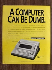 Smith Corona PWP 3600 Word Processor Print Ad Computers Can Be Dumb