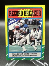 1986 Topps - Record Breaker Steve Largent #4 C* on Copyright Line