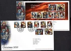 GB - 2020 Christmas Set + MS on 2 x First Day Cover