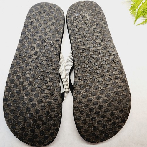 Sanuk Zebra Yoga Mat Flip Flops Thongs Shoes Sandals Size 10M - Picture 7 of 8