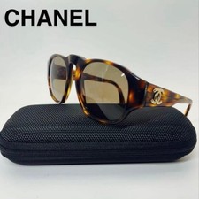 CHANEL TortoiseShell Sunglasses Oversize Design Brown Japan Rare Limited