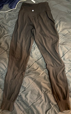 Lululemon align High Rise Ankle Leggings Black Size 2 Yoga Stretch worn few time