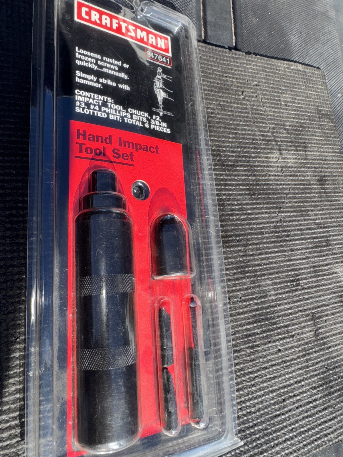 Sears Craftsman 1/2" Drive Manual Impact Driver Set, made in