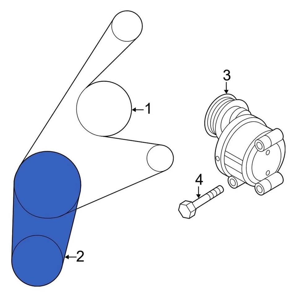 For Mazda CX-5 2013-2016 Mazda PEDD15908 Accessory Drive Belt Foto 2 de 4