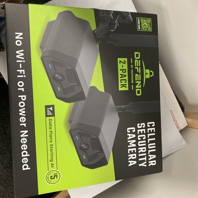 New Tactacam Defend-Battery/Solar-Cellular Security Camera-2-Pack
