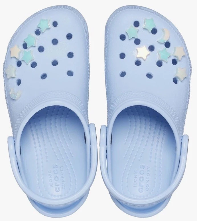全新 Crocs 经典星月木屐 学步儿童 婴儿 尺寸 4 c 全新带标签! — 第 2/4 张图片